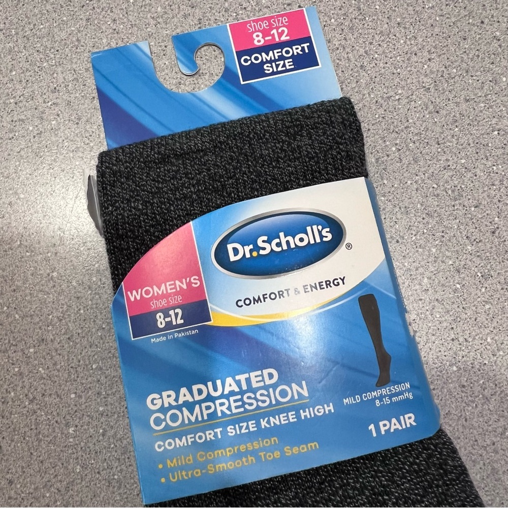 Dr. Scholls woman’s graduated compression socks knee-high mild compressing